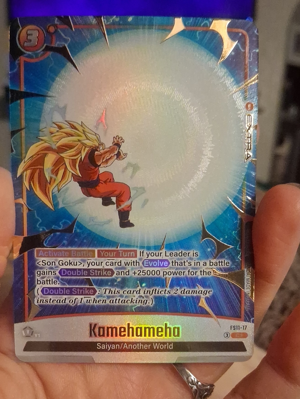 Dragon Ball Super Kamehameha Trading Card - Blue